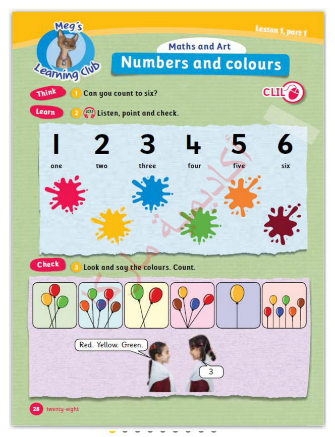 حل أسئلة Class Book – Learning club – 1