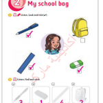 حل أسئلة Activity Book – Unit 2 : My school bag