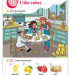 حل أسئلة Class Book – Unit 8 : I like cakes