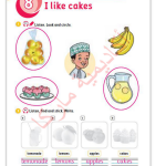 حل أسئلة Activity Book – Unit 8 : I like cakes