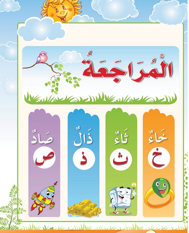 حل أسئلة درس مراجعة – خ ث ذ ص – أحب لغتي صف أول فصل ثاني – 2026