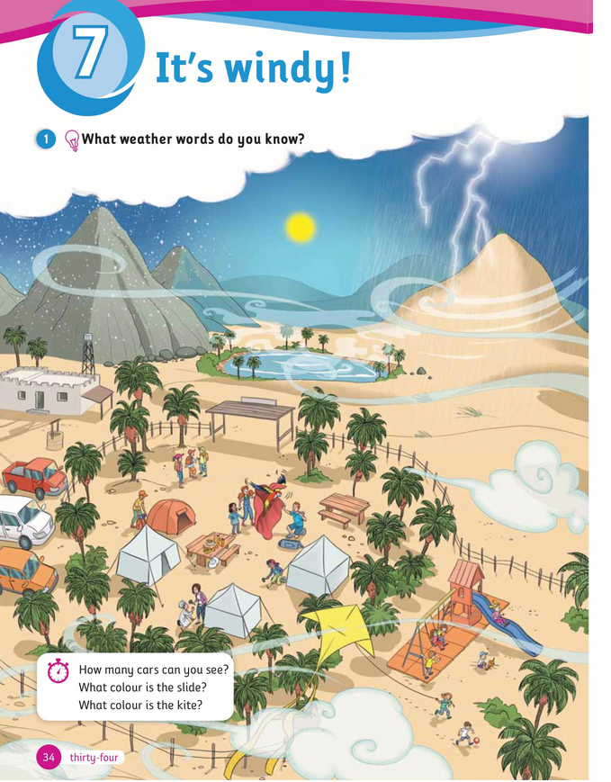 حل أسئلة Class Book – Unit 7 : It’s windy
