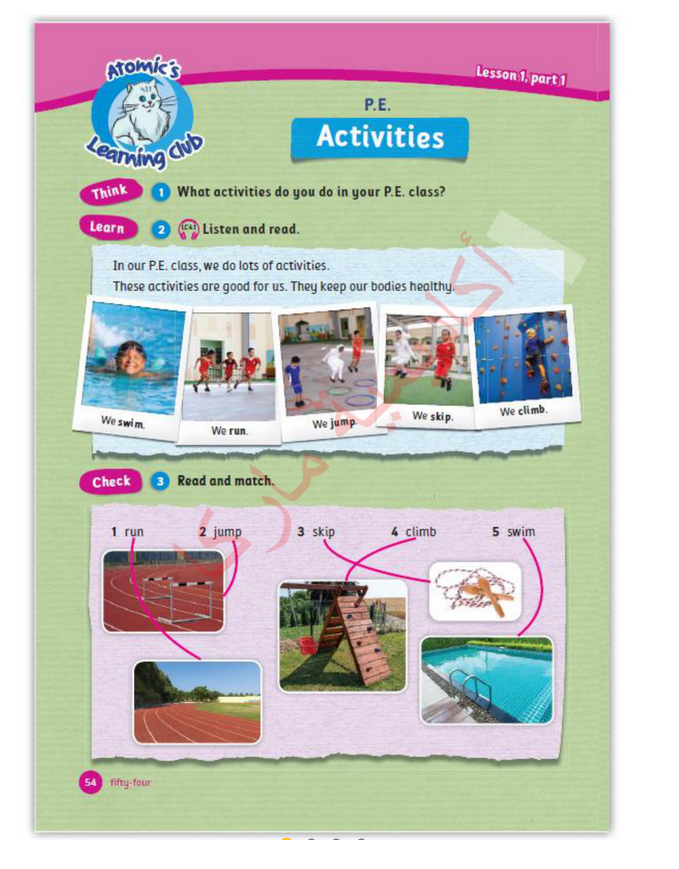 حل أسئلة Class Book – Language booster 4