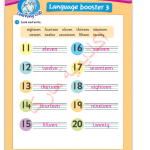 حل أسئلة Activity Book – Language booster 3
