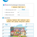 حل أسئلة Activity Book – Unit 8 : Who’s at home
