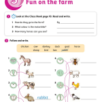 حل أسئلة Activity Book – Unit 5 : Fun on the farm