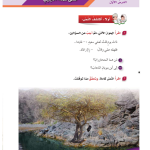 حل الدرس (1) على قمة الجبل – لغتي الجميلة سادس فصل ثاني – 2026