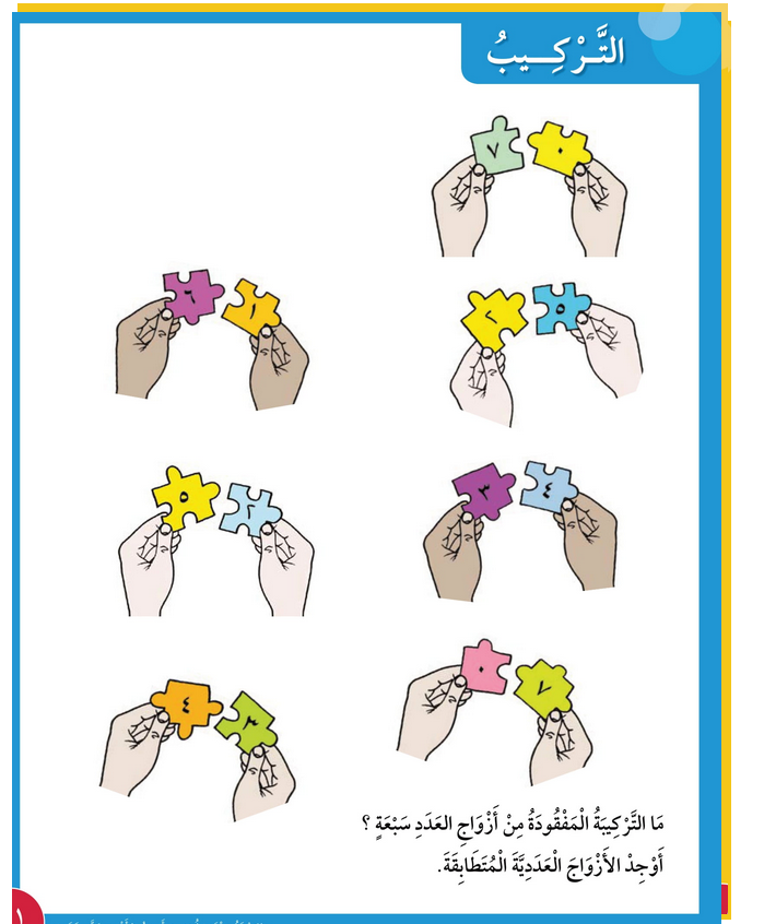 حل أسئلة درس التركيب – رياضيات صف أول فصل أول – 2026