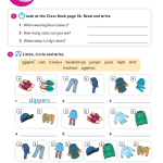 حل أسئلة Activity Book – Unit 2 : Let’s dress up