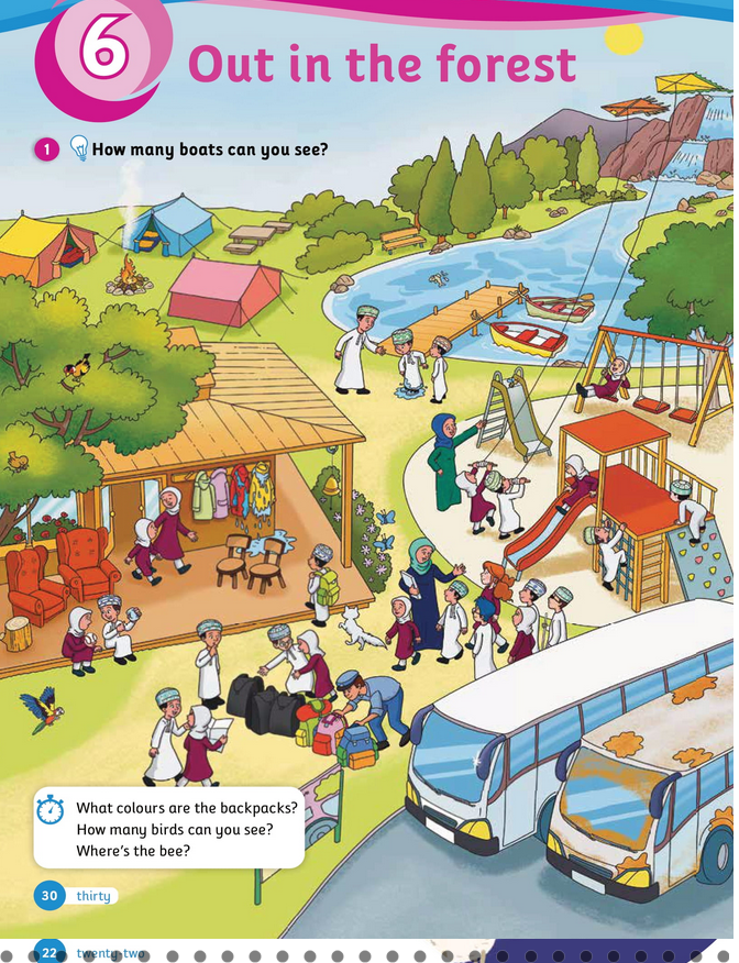 حل أسئلة Class Book – Unit 6 – Out in the forest