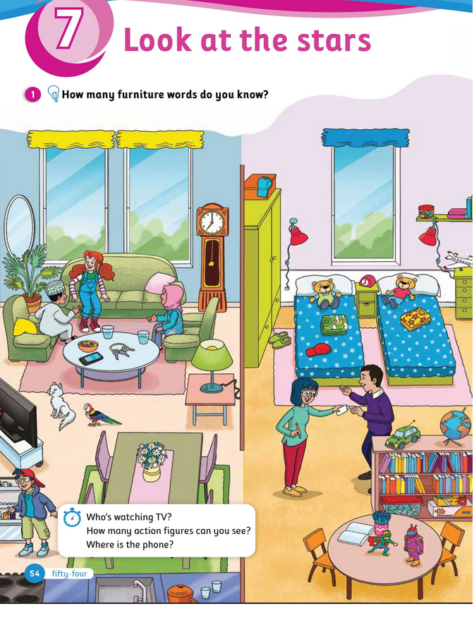 حل أسئلة Class Book – Unit 7 – Look at the stars