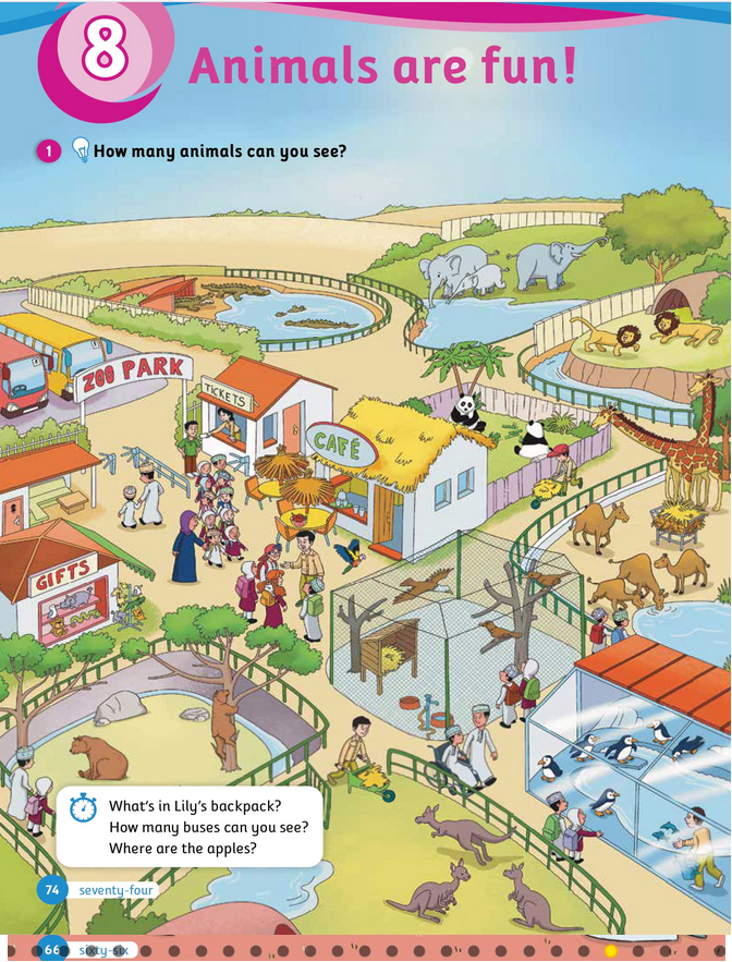 حل أسئلة Class Book – Unit 8 – Class 8 – Animals are fun