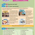 حل أسئلة Class Book – Places in town