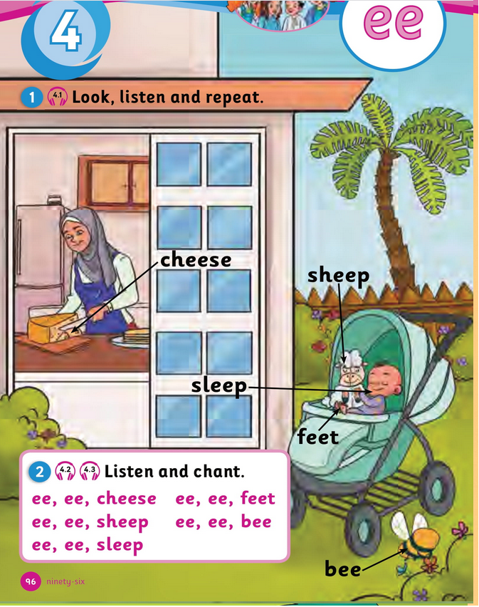 حل أسئلة Sounds and Spelling – Unit 4 : Meet my family