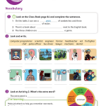 حل أسئلة Activity Book – Unit 4 : All about jobs