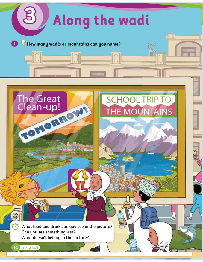 حل أسئلة Class Book – Unit 3 : Along the wadi