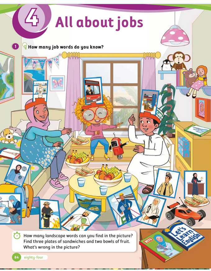 حل أسئلة Class Book – Unit 4 : All about jobs