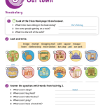 حل أسئلة Activity Book – Unit 6 : Our town