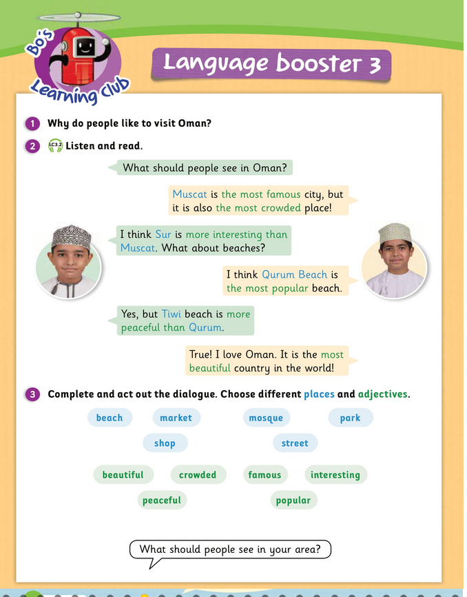 حل أسئلة Class Book – Language booster 3