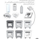 حل تمرين 2-8 إعادة التدوير تحمي الأرض – علوم رابع فصل أول – كتاب النشاط
