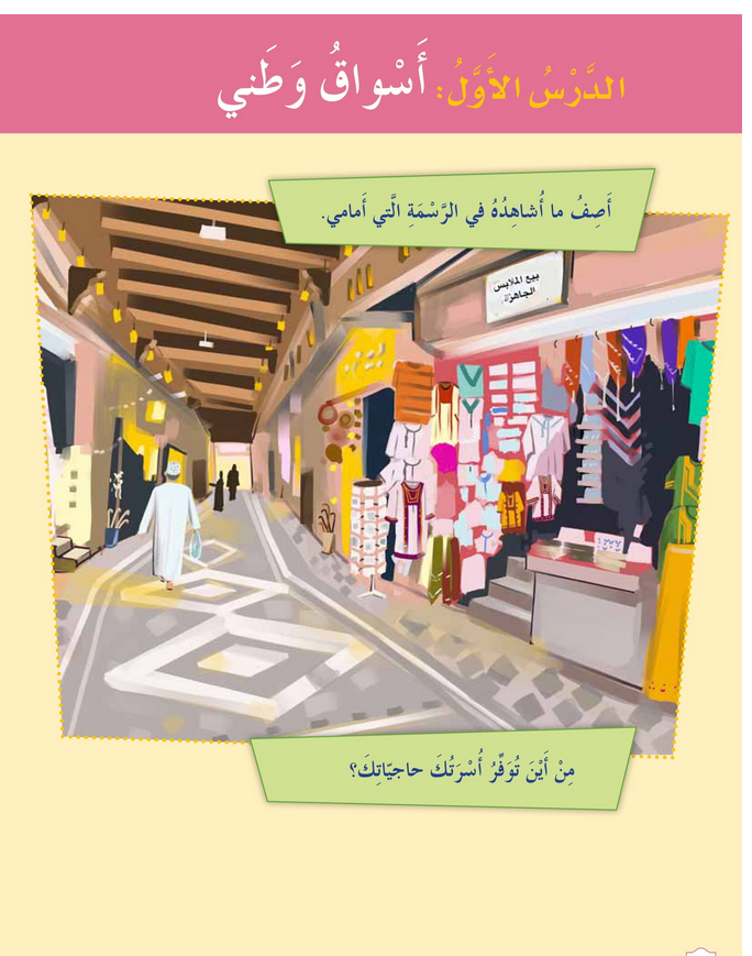 حل الدرس (1) أسواق وطنـــــي – دراسات اجتماعية صف رابع فصل ثاني – 2026