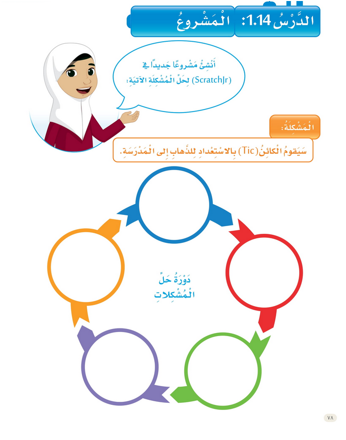 حل الدرس (14) المشروع – عالمي الرقمي صف ثاني فصل ثاني – 2026