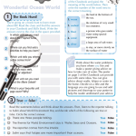 حل أسئلة Skills Book – Unit 1 : Wonderful Ocean World