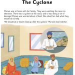 حل أسئلة Class Book – Unit 1 – graded reader 1 The Cyclone
