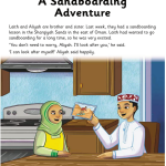 حل أسئلة Class Book – Unit 2 – graded reader 1 A Sandboarding Adventure