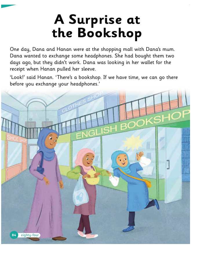 حل Class Book – Unit 3 – graded reader 1 A Surprise at the Bookshop