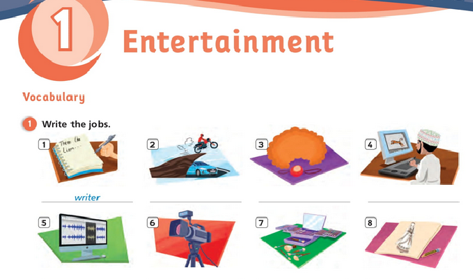 حل أسئلة Activity Book – Unit 1 – Entertainment