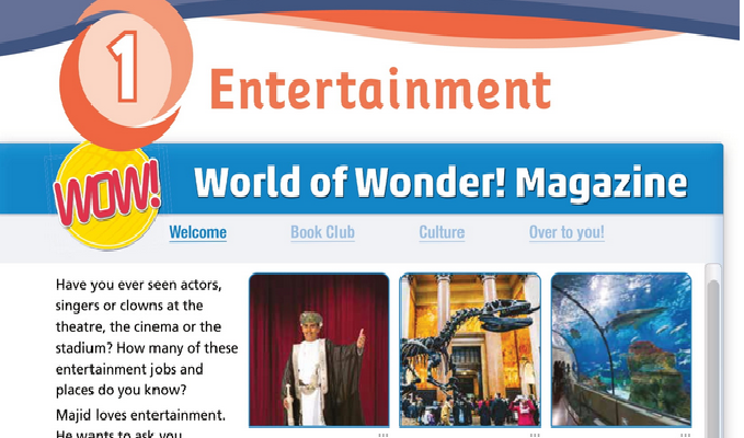 حل أسئلة Class Book – Unit 1 – Entertainment