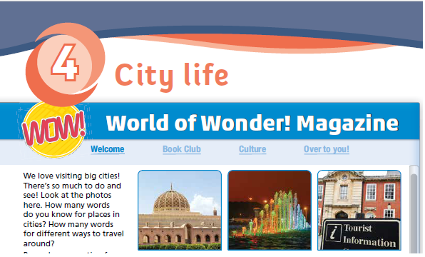 حل أسئلة Class Book – Unit 4 – City life