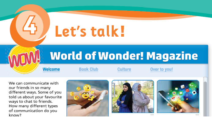 حل أسئلة Class Book – Unit 4 – let’s talk