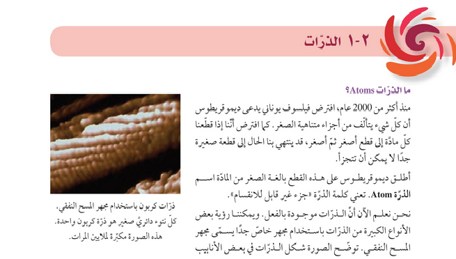 حل دروس الوحدة (2) العناصر والمركبات – علوم صف ثامن فصل أول – كتاب الطالب