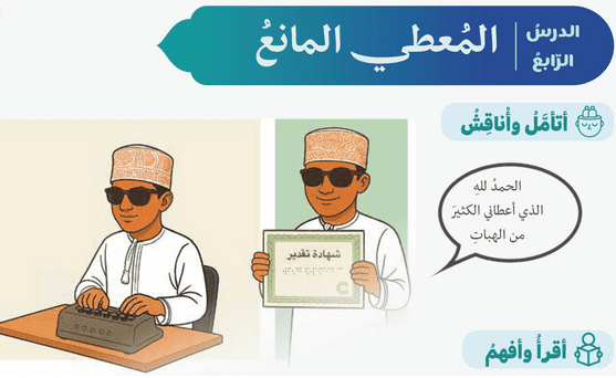 حل الدرس (4) المعطي المانع / عقيدة – ديني منهجي صف تاسع فصل اول – 2026